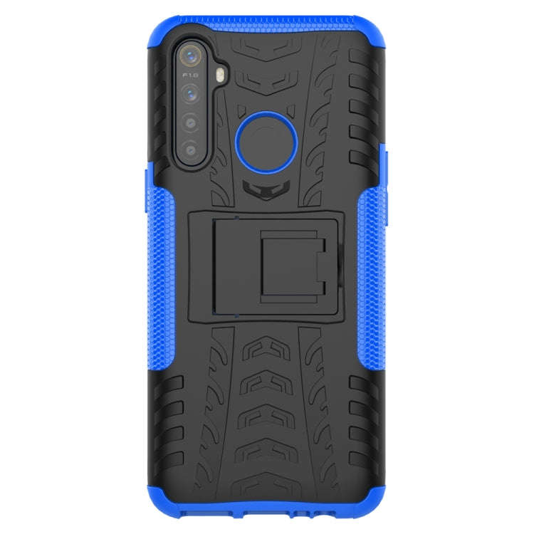 For OPPO Realme / Realme C3 Tire Texture Shockproof TPU + PC Protective Case with Holder