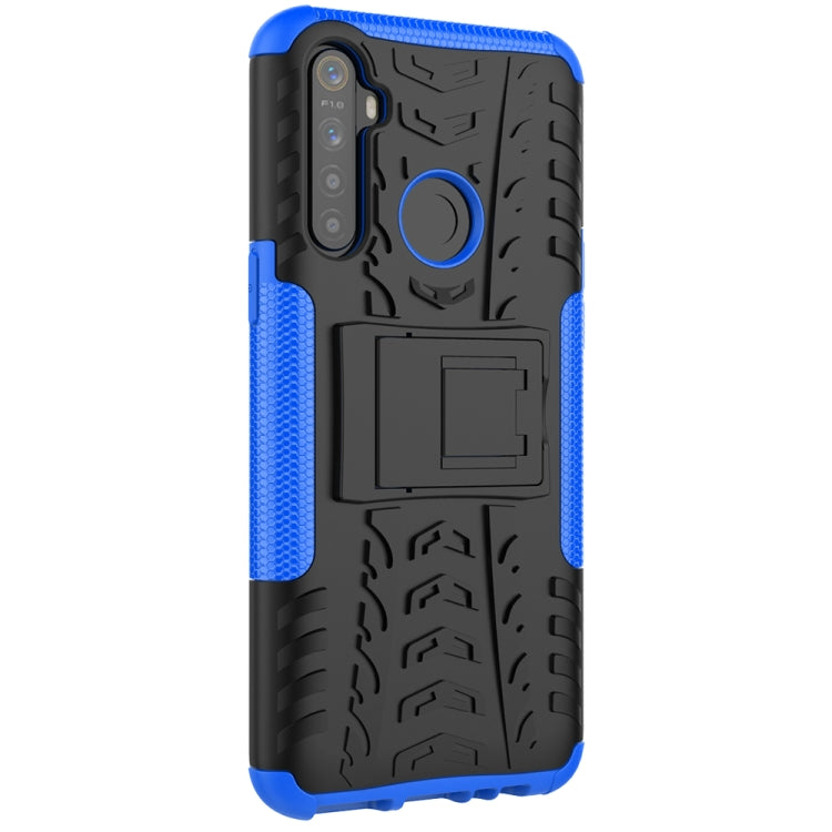 For OPPO Realme / Realme C3 Tire Texture Shockproof TPU + PC Protective Case with Holder