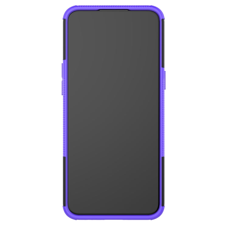 For OPPO Realme / Realme C3 Tire Texture Shockproof TPU + PC Protective Case with Holder