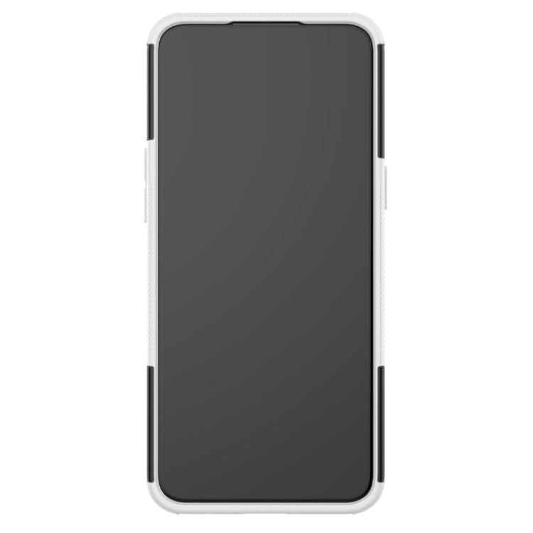 For OPPO Realme / Realme C3 Tire Texture Shockproof TPU + PC Protective Case with Holder