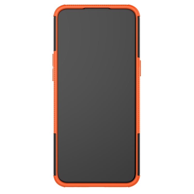 For OPPO Realme / Realme C3 Tire Texture Shockproof TPU + PC Protective Case with Holder