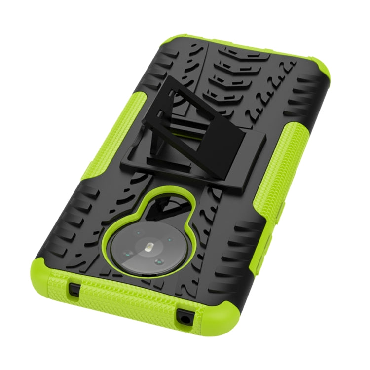 For Nokia 5.3 Tire Texture Shockproof TPU + PC Protective Case with Holder