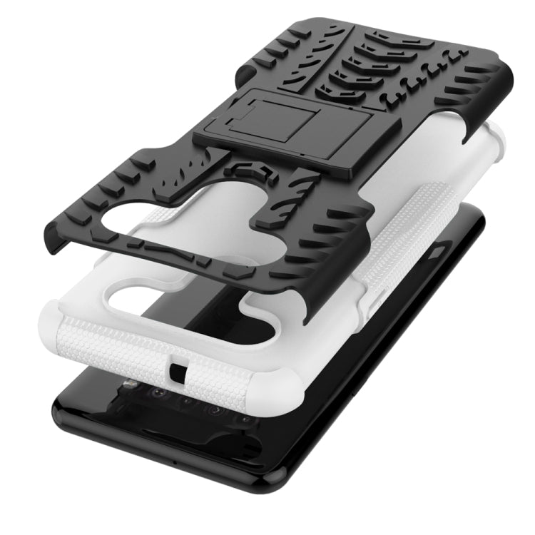 For LG K41S / K51S Tire Texture Shockproof TPU + PC Protective Case with Holder