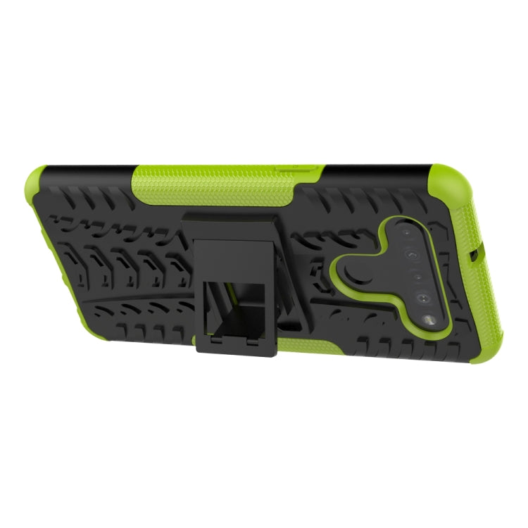 For LG K41S / K51S Tire Texture Shockproof TPU + PC Protective Case with Holder