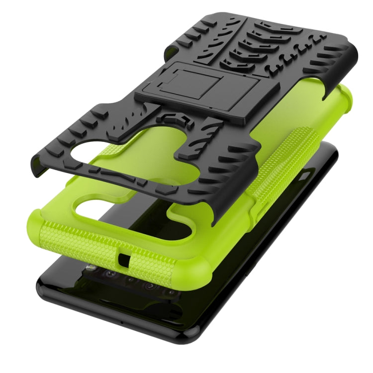 For LG K41S / K51S Tire Texture Shockproof TPU + PC Protective Case with Holder