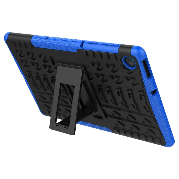 For Lenovo Tab M10 Plus TB-X606F Tire Texture Shockproof TPU+PC Protective Case with Holder