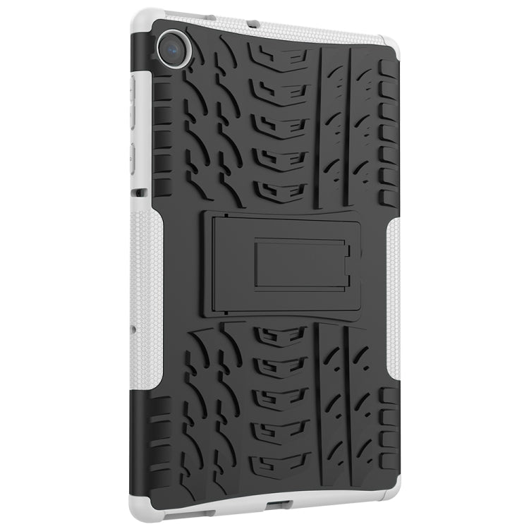 For Lenovo Tab M10 Plus TB-X606F Tire Texture Shockproof TPU+PC Protective Case with Holder