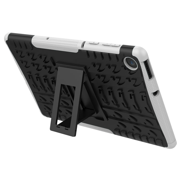 For Lenovo Tab M10 Plus TB-X606F Tire Texture Shockproof TPU+PC Protective Case with Holder