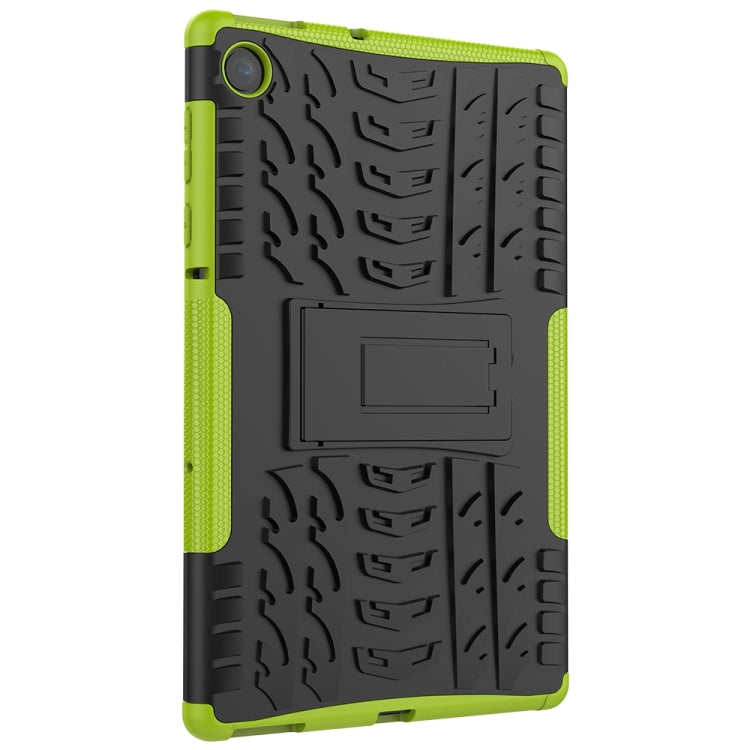 For Lenovo Tab M10 Plus TB-X606F Tire Texture Shockproof TPU+PC Protective Case with Holder