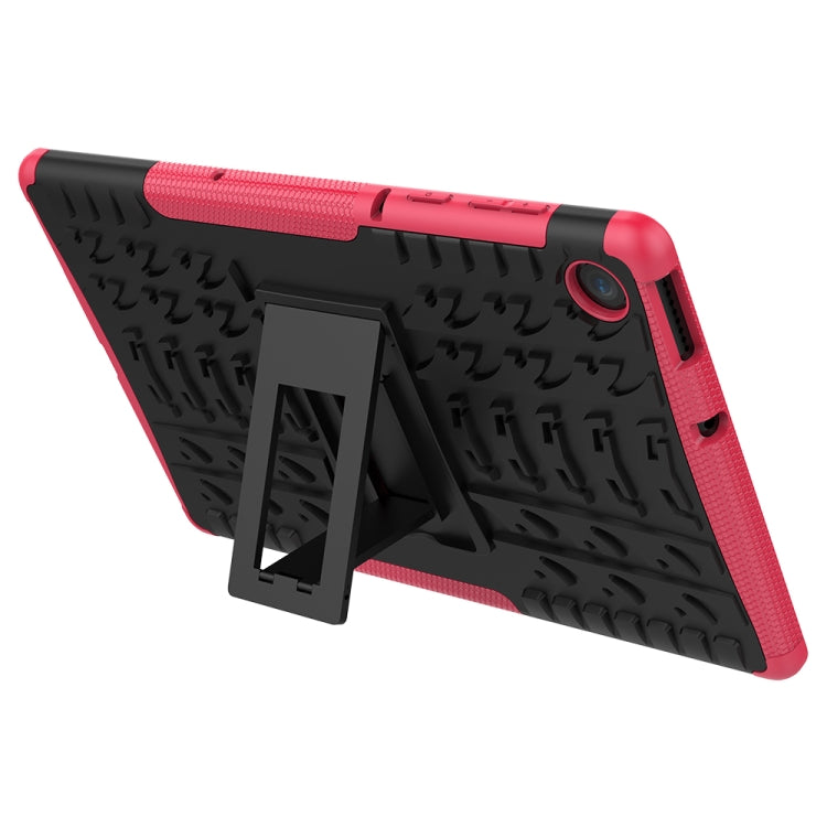 For Lenovo Tab M10 Plus TB-X606F Tire Texture Shockproof TPU+PC Protective Case with Holder