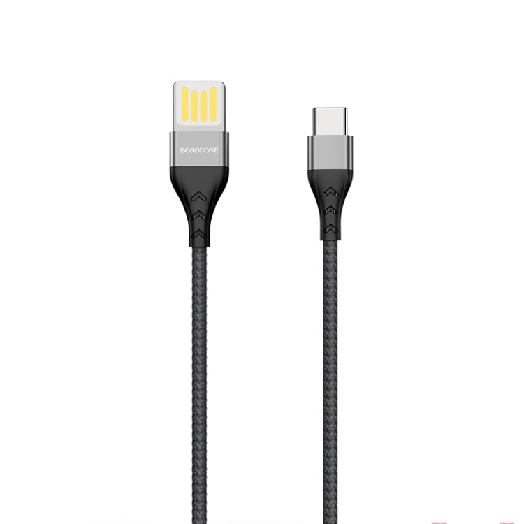 Borofone BU11 1.2m 3A Max Output USB to USB-C / Type-C Tasteful Nylon Data Sync Charging Cable