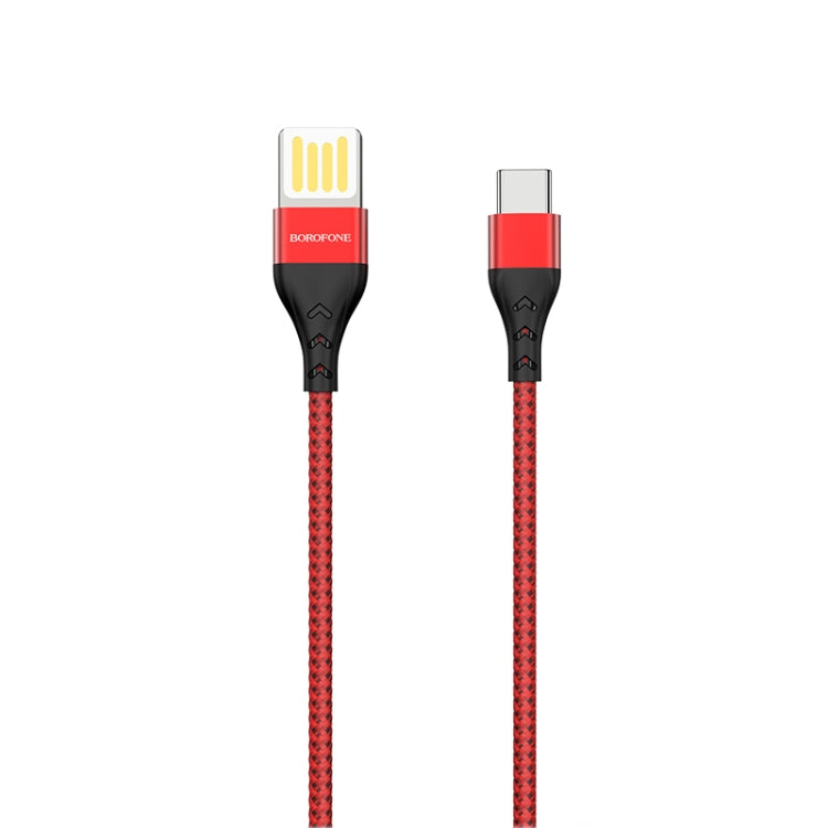 Borofone BU11 1.2m 3A Max Output USB to USB-C / Type-C Tasteful Nylon Data Sync Charging Cable