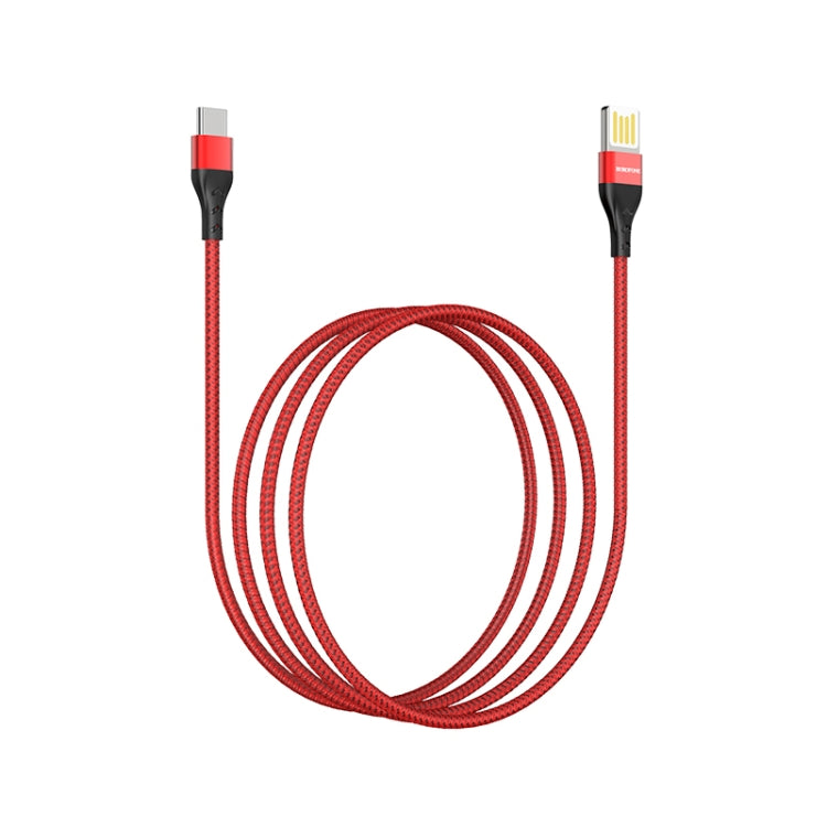 Borofone BU11 1.2m 3A Max Output USB to USB-C / Type-C Tasteful Nylon Data Sync Charging Cable