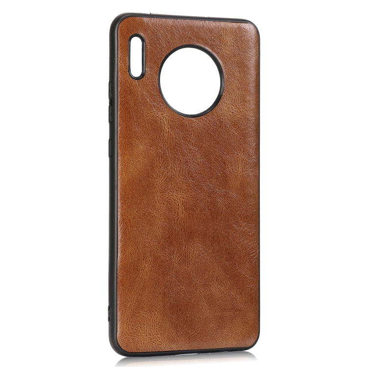 For Huawei Mate 30 Crazy Horse Textured Calfskin PU+PC+TPU Case
