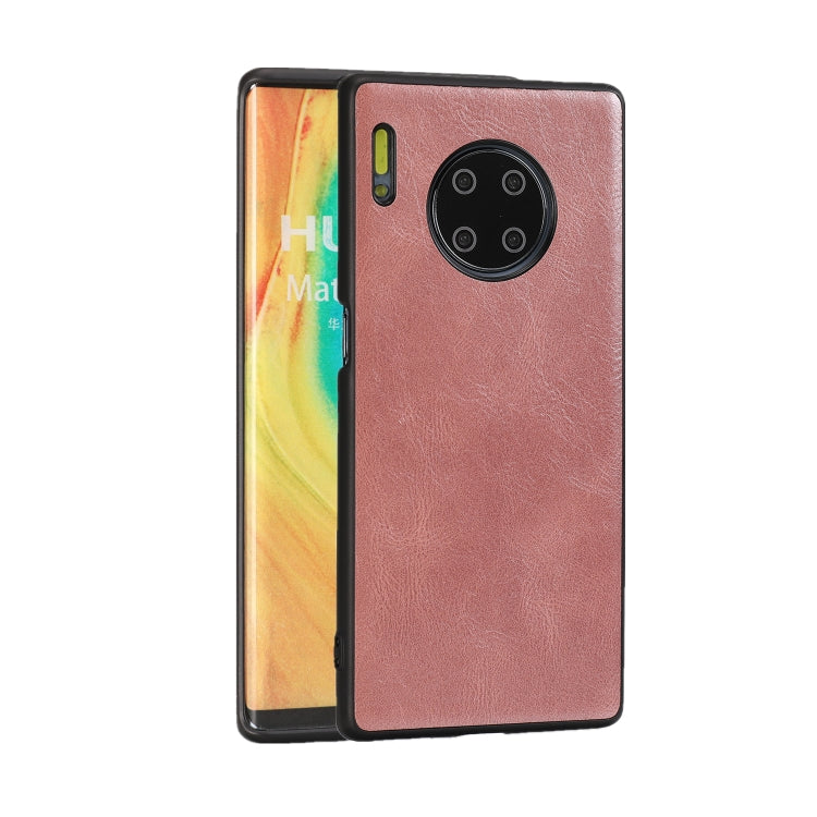 For Huawei Mate 30 Crazy Horse Textured Calfskin PU+PC+TPU Case