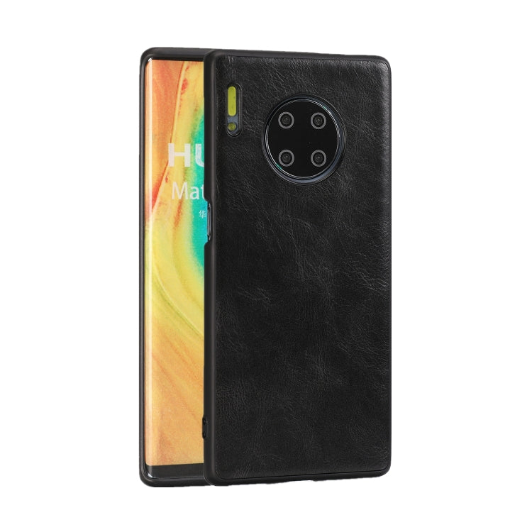 For Huawei Mate 30 Pro Crazy Horse Textured Calfskin PU+PC+TPU Case