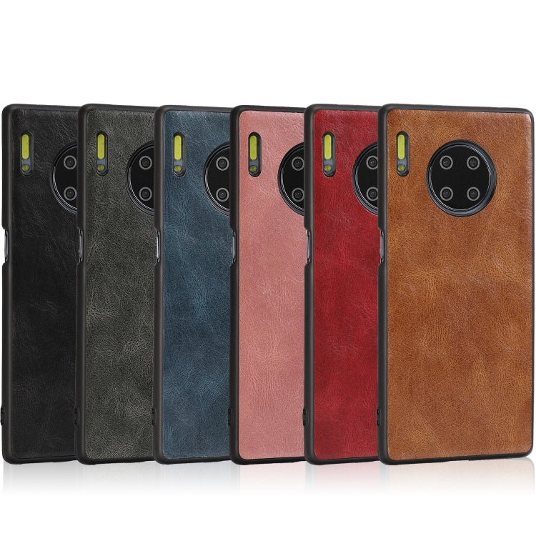 For Huawei Mate 30 Pro Crazy Horse Textured Calfskin PU+PC+TPU Case