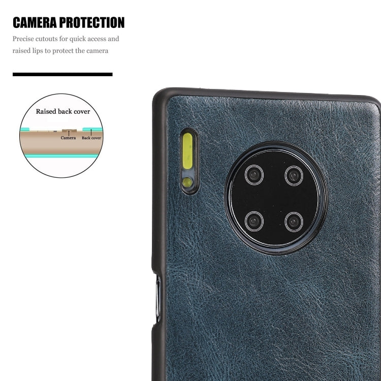 For Huawei Mate 30 Pro Crazy Horse Textured Calfskin PU+PC+TPU Case