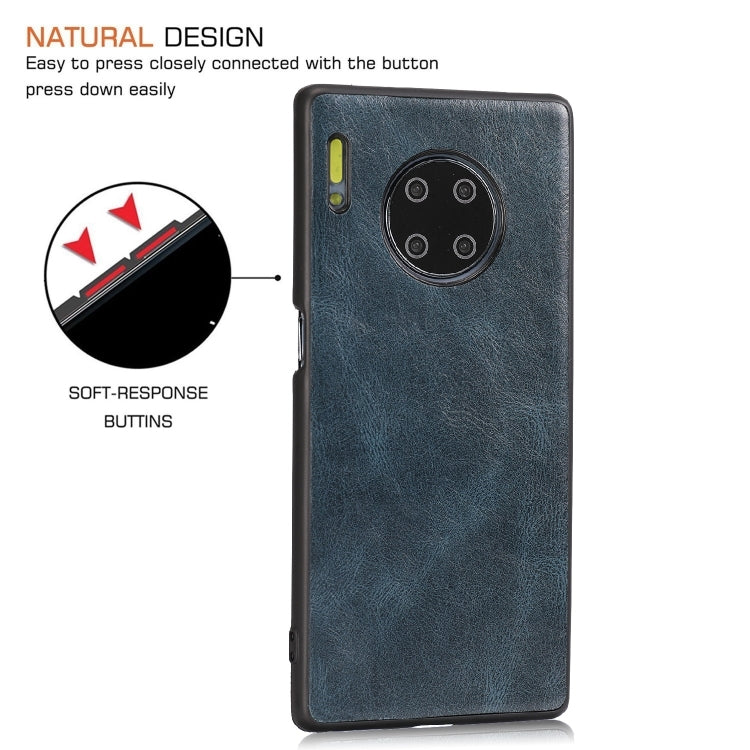 For Huawei Mate 30 Pro Crazy Horse Textured Calfskin PU+PC+TPU Case