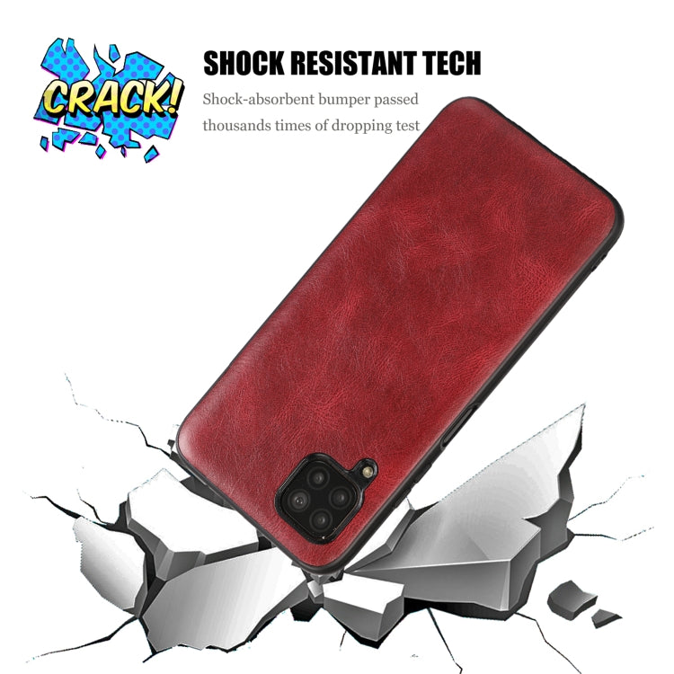 For Huawei Nova 6 Crazy Horse Textured Calfskin PU+PC+TPU Case