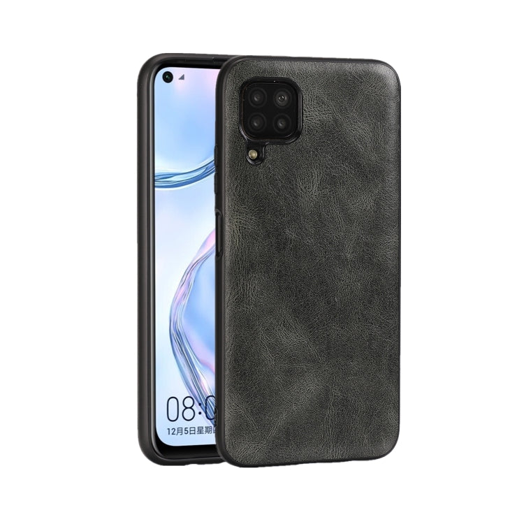 For Huawei Nova 6 Crazy Horse Textured Calfskin PU+PC+TPU Case