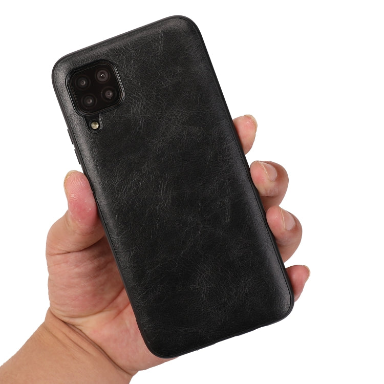 For Huawei Nova 6 SE Crazy Horse Textured Calfskin PU+PC+TPU Case