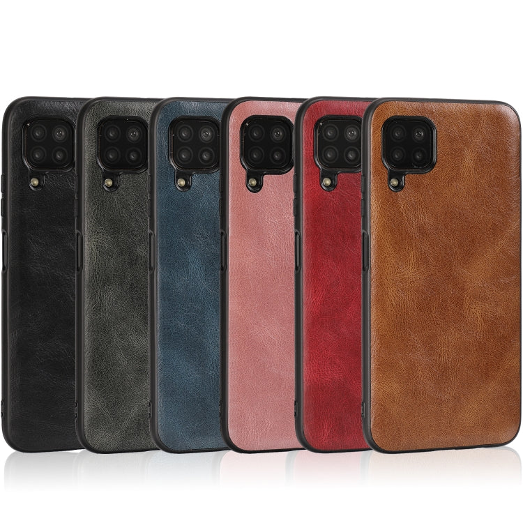 For Huawei Nova 6 SE Crazy Horse Textured Calfskin PU+PC+TPU Case