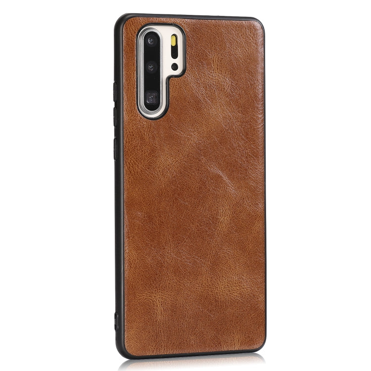 For Huawei P30 Pro Crazy Horse Textured Calfskin PU+PC+TPU Case