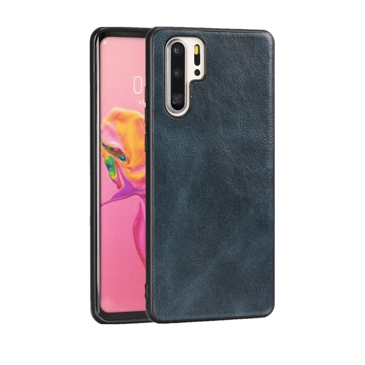 For Huawei P30 Pro Crazy Horse Textured Calfskin PU+PC+TPU Case