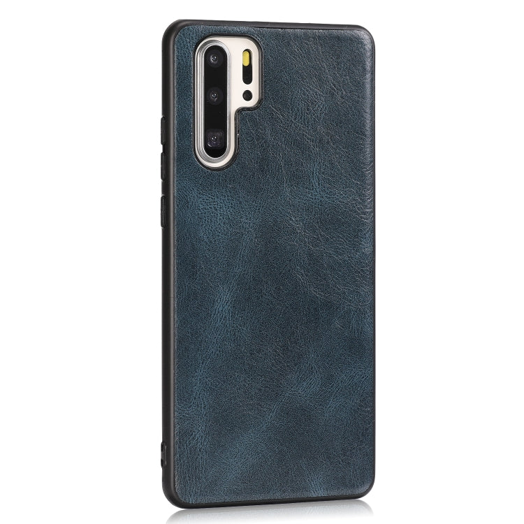 For Huawei P30 Pro Crazy Horse Textured Calfskin PU+PC+TPU Case
