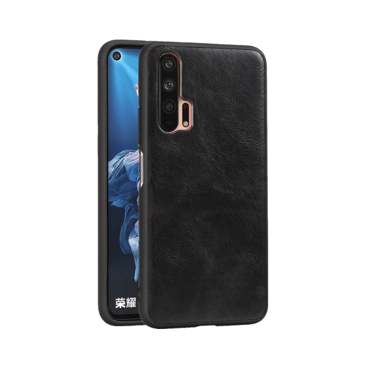 For Huawei Honor 20 Crazy Horse Textured Calfskin PU+PC+TPU Case