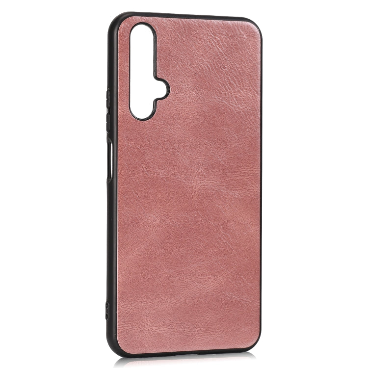 For Huawei Honor 20 Crazy Horse Textured Calfskin PU+PC+TPU Case