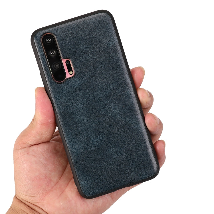 For Huawei Honor 20 Pro Crazy Horse Textured Calfskin PU+PC+TPU Case