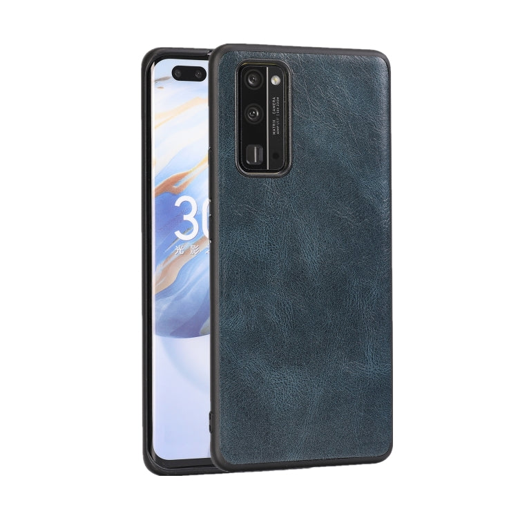 For Huawei Honor 30 Pro Crazy Horse Textured Calfskin PU+PC+TPU Case