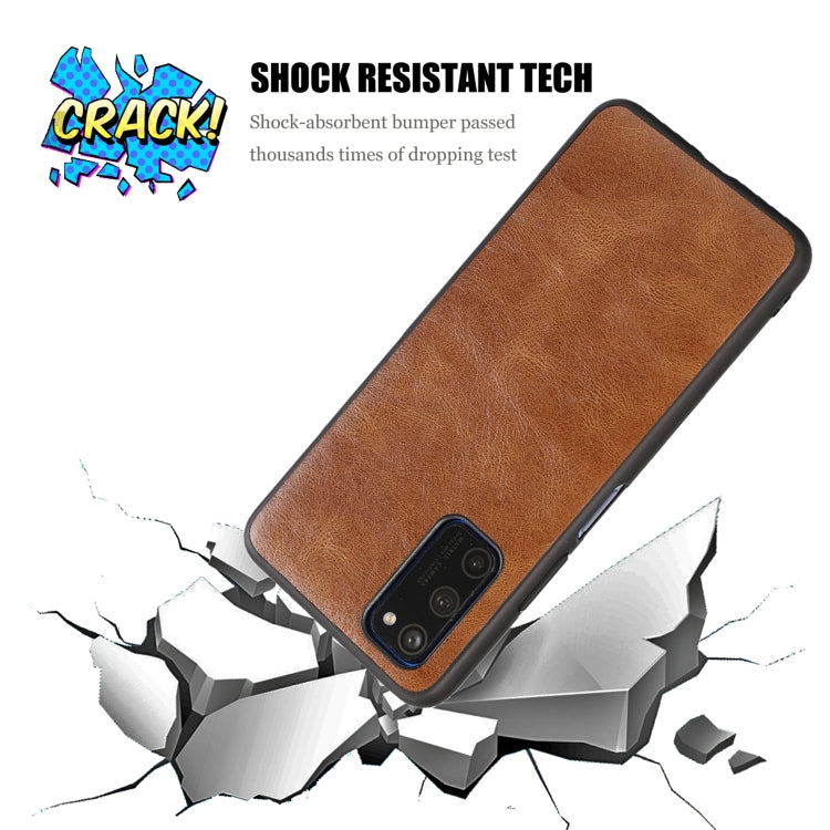 For Huawei Honor V30 Crazy Horse Textured Calfskin PU+PC+TPU Case