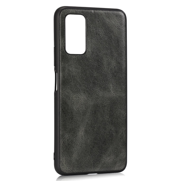 For Huawei Honor V30 Crazy Horse Textured Calfskin PU+PC+TPU Case
