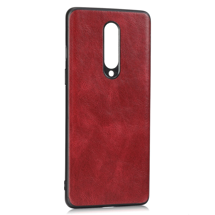 For OnePlus 8 Crazy Horse Textured Calfskin PU+PC+TPU Case