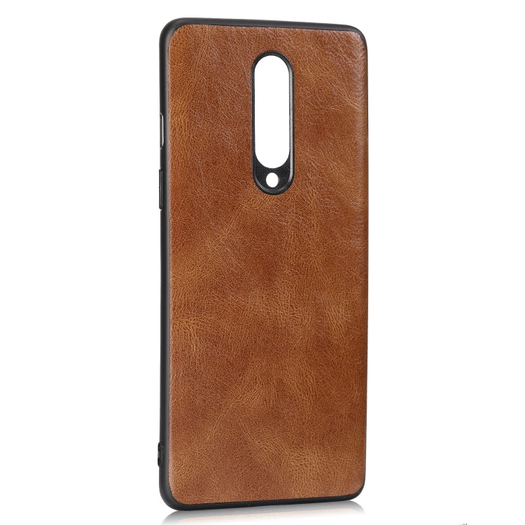 For OnePlus 8 Crazy Horse Textured Calfskin PU+PC+TPU Case