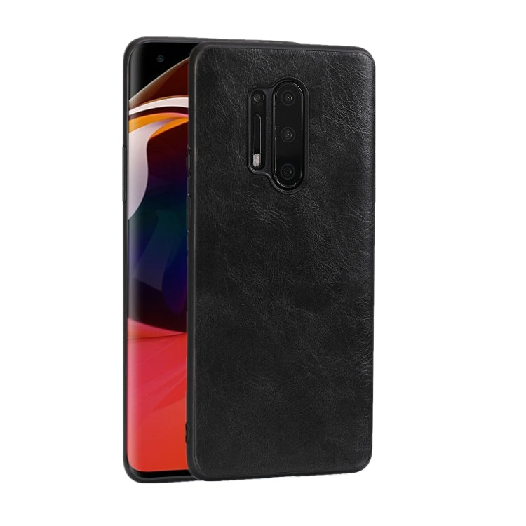 For OnePlus 8 Pro Crazy Horse Textured Calfskin PU+PC+TPU Case