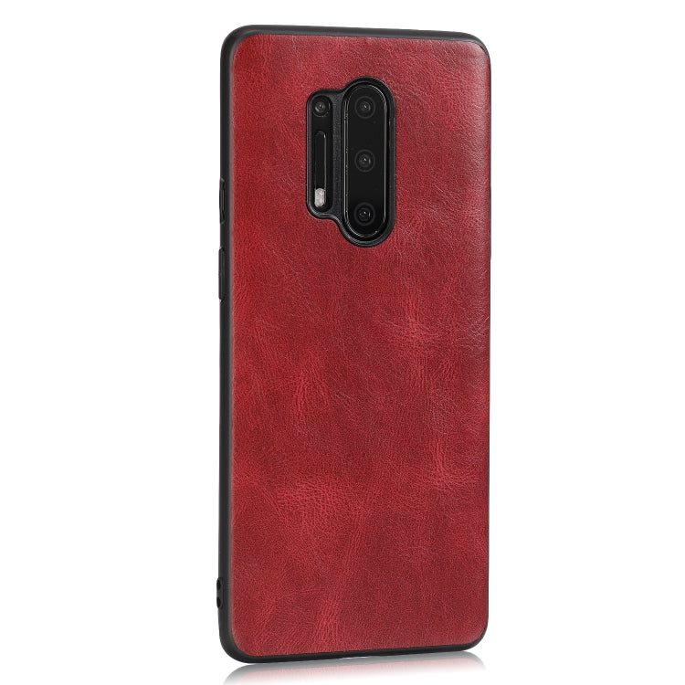 For OnePlus 8 Pro Crazy Horse Textured Calfskin PU+PC+TPU Case