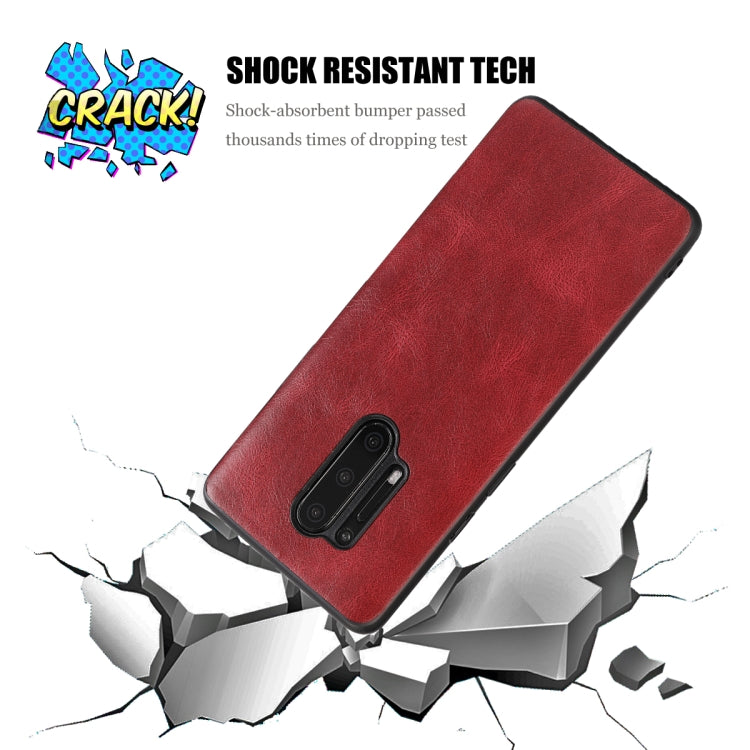 For OnePlus 8 Pro Crazy Horse Textured Calfskin PU+PC+TPU Case