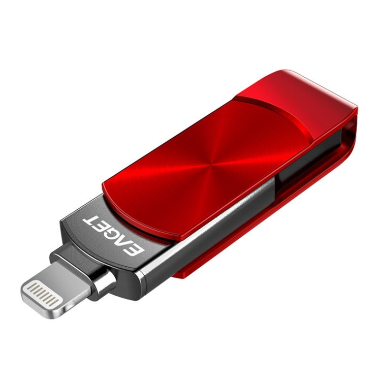 EAGET 64GB USB + 8 Pin Interface Metal Twister Flash U Disk