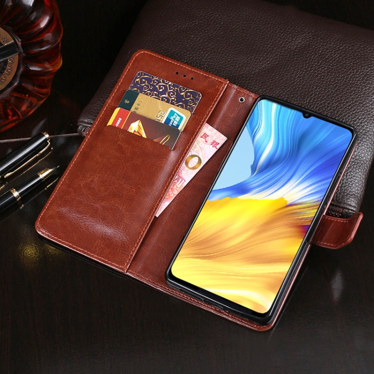 For Huawei Honor X10 Max idewei Crazy Horse Texture Horizontal Flip Leather Case with Holder & Card Slots & Wallet