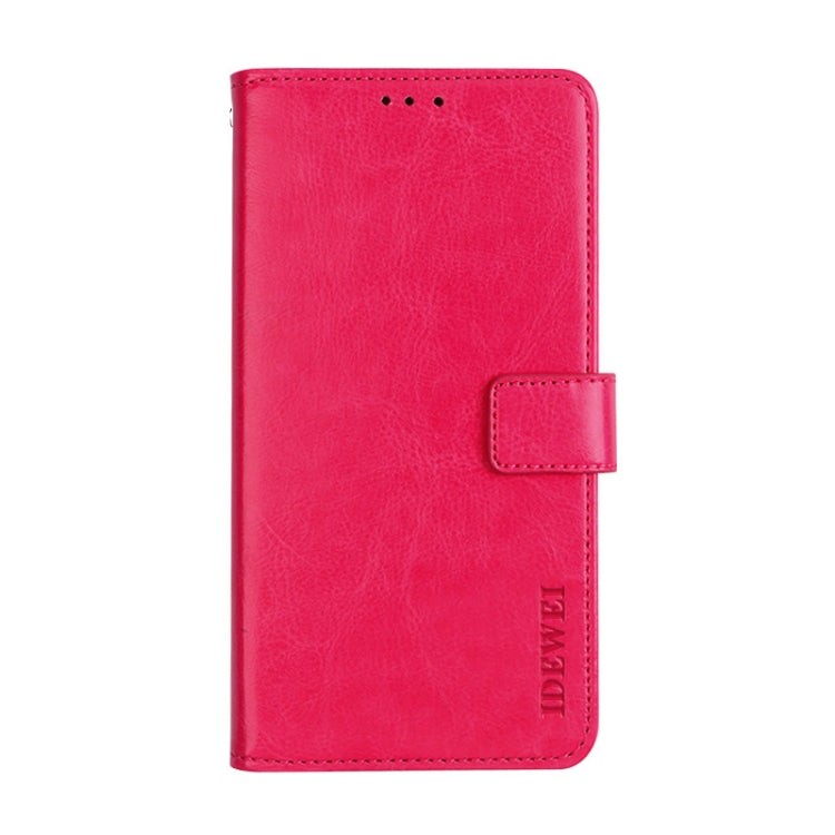 For Motorola Moto G Fast idewei Crazy Horse Texture Horizontal Flip Leather Case with Holder & Card Slots & Wallet