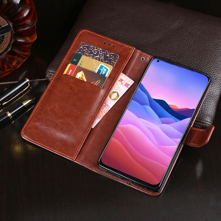 For ZTE Blade V 2020 idewei Crazy Horse Texture Horizontal Flip Leather Case with Holder & Card Slots & Wallet
