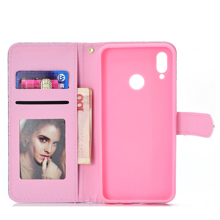For Huawei Y6p Glitter Powder Horizontal Flip Leather Case with Card Slots & Holder & Photo Frame & Wallet & Lanyard