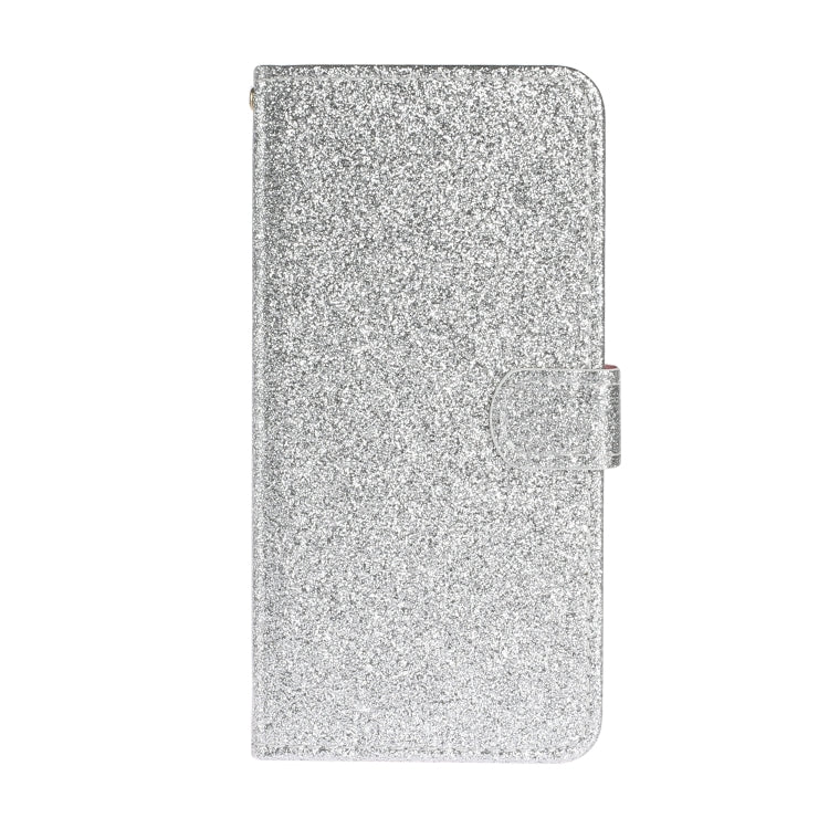 For Huawei Y5p Glitter Powder Horizontal Flip Leather Case with Card Slots & Holder & Photo Frame & Wallet & Lanyard