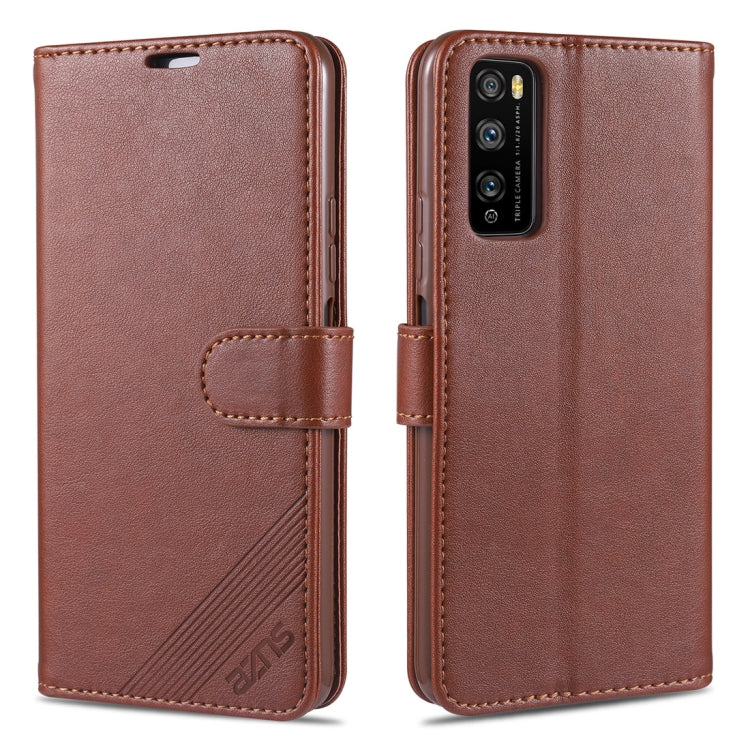 For Huawei Enjoy Z 5G AZNS Sheepskin Texture Horizontal Flip Leather Case with Holder & Card Slots & Wallet