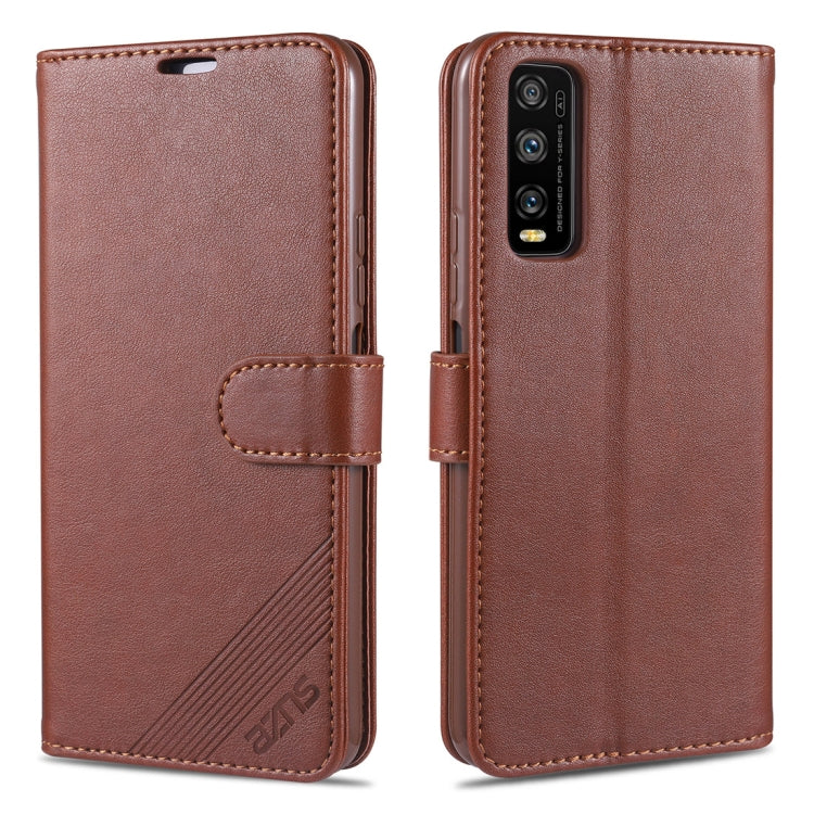 For Vivo Y70s / Y51s AZNS Sheepskin Texture Horizontal Flip Leather Case with Holder & Card Slots & Wallet
