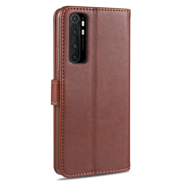For Xiaomi Mi Note 10 Lite AZNS Sheepskin Texture Horizontal Flip Leather Case with Holder & Card Slots & Wallet